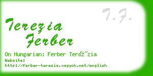 terezia ferber business card